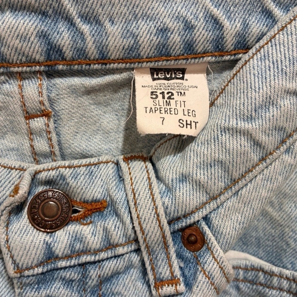Vintage 90s Levi's 512 Jeans Made in USA - Slim Fit
Tapered Leg - Size 7S - 1995 - Picture 6 of 8